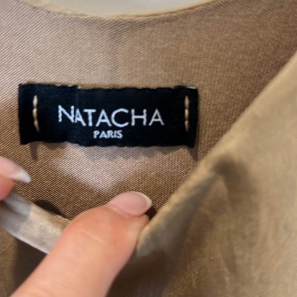 Natacha Paris Silk Viscose Tank Maxi Dress-Camel/Tan - Picture 3 of 4